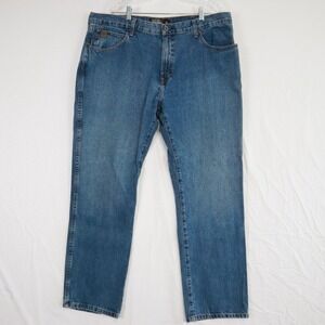 Ariat Jeans Mens 40x32 Heritage Relaxed Boot Cut Western Cowboy Denim Blue